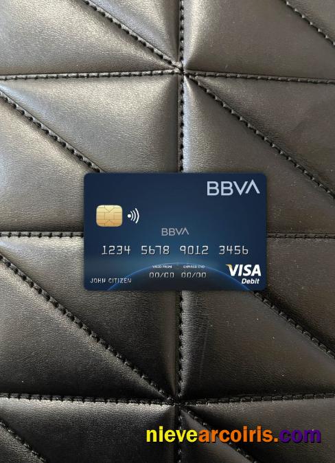 Colombia BBVA  bank visa card photolook